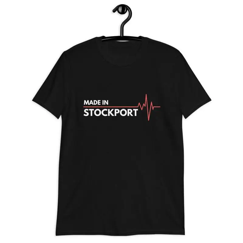 تي شيرت مصنوع في Stockport UK United Kingdom Place of Birth الكلاسيكي