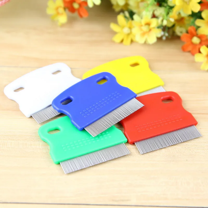1Pcs Random Color Pets Flea Removal Comb with Dense Teeth Puppy Cat Floating Hair Removal Combs Pet Grooming Tool