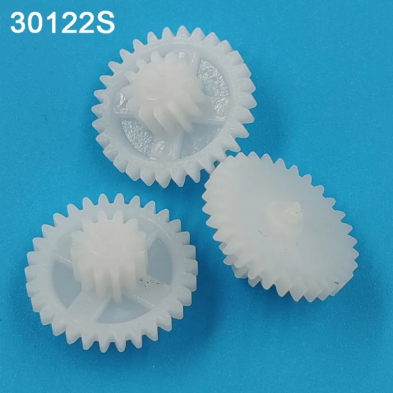 30122S 0.5M Plastic POM Gear with 2mm Shaft Diameter 16mm 30 Teeth /12 Teeth Double Layer Gear Axle DIY Toy Parts Accessories