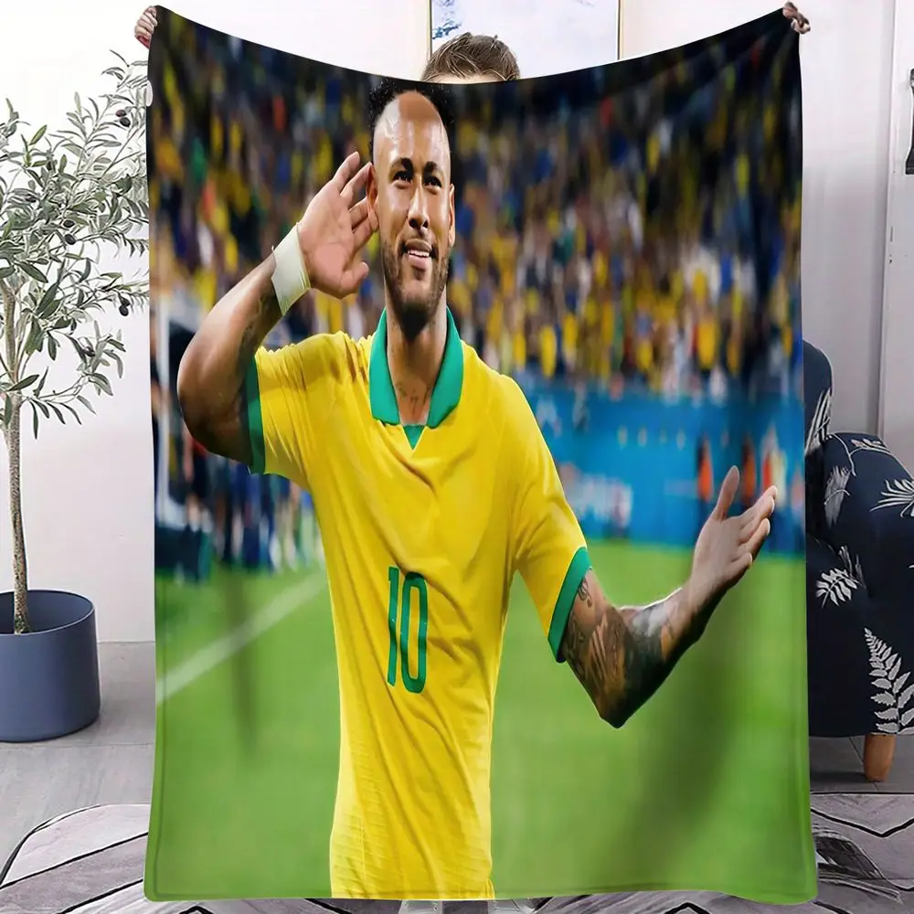 Yellow Green Jersey Athlete Print Blanket Flannel Blanket Throw Blanket Warm Blanket Gift Blanket Sports Party Co