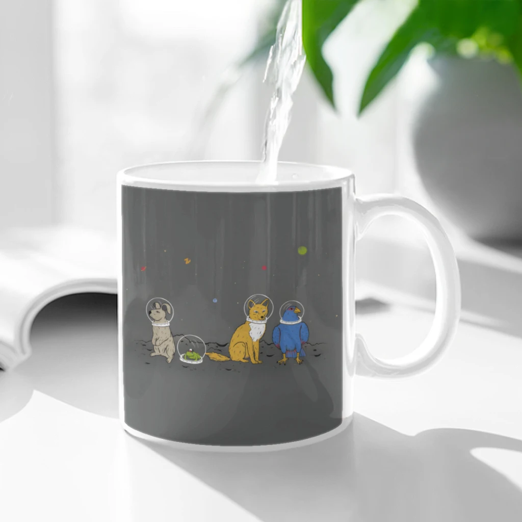

Do a Barrel Roll! Ceramic Cup Coffee Oatmeal Breakfast Cup Creative Personality Mug