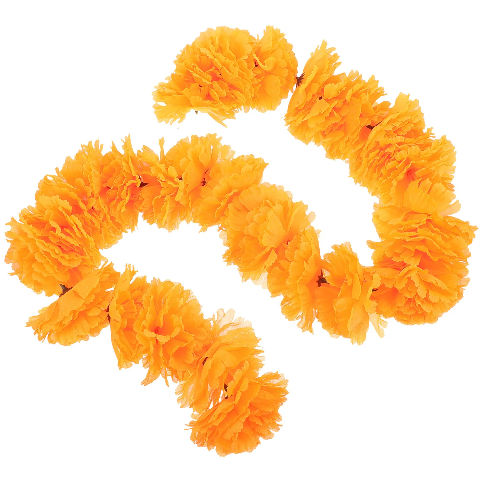 

Garlands Marigold Decoration Fake Flowers Wreath Halloween Hanging Decorations Orange