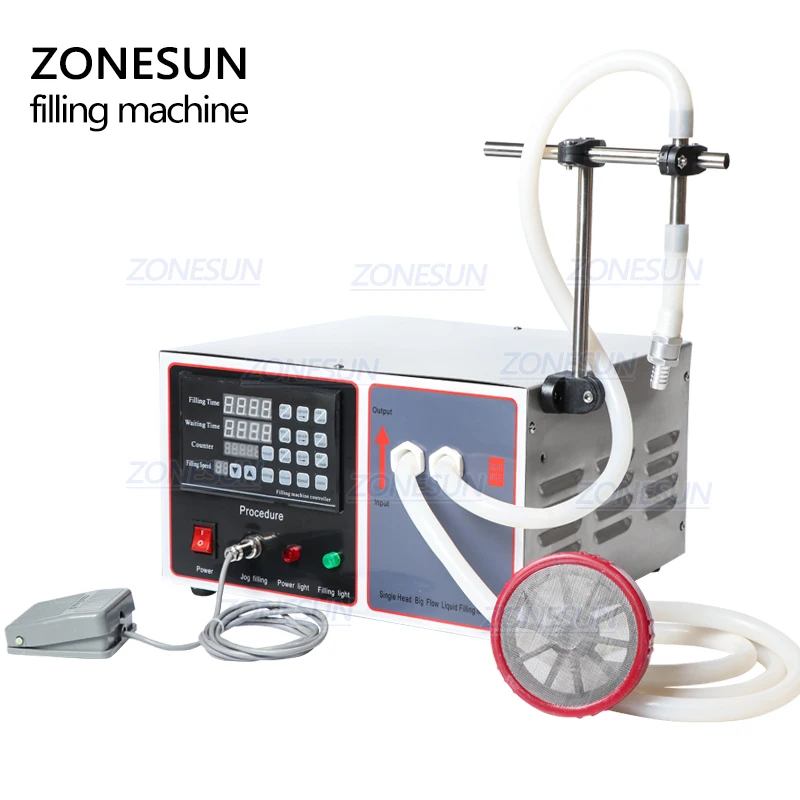 ZONESUN GZ-GFK17B riempitrice semiautomatica olio per bucato profumo latte acqua riempitrice di bottiglie liquide