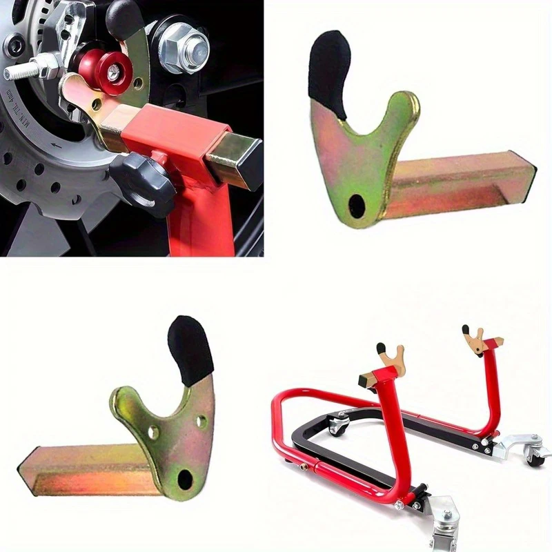 

1 Pair Rear Wheel Support Frame Stand Motorcycle Swing Arm Lift TripodHooks U-style Hook Fork Swingram Spool Slider Accessories