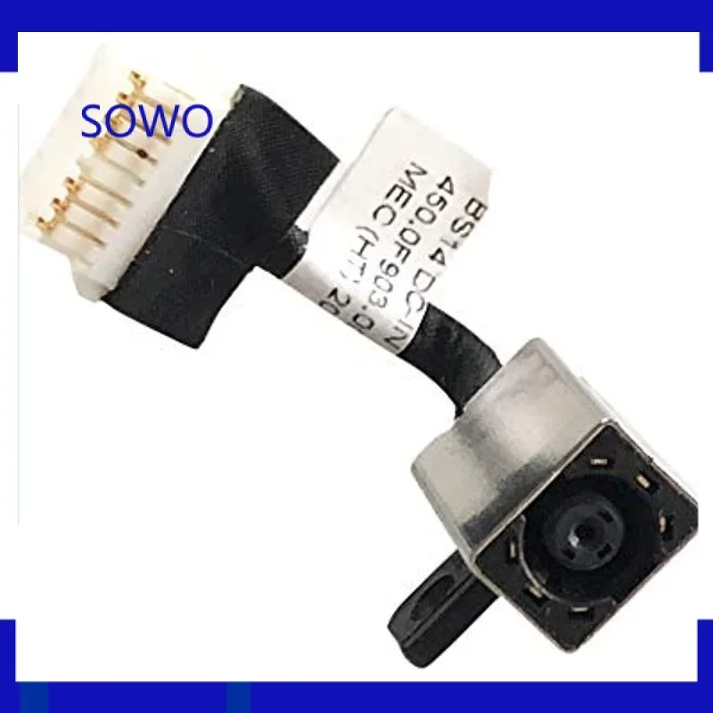 DC power jack socket plug charging port with cable 450.0f903. 0011 0wjxd9 for Dell Inspiron 14 5481 5482 5485 5491 15 5591 2-in-