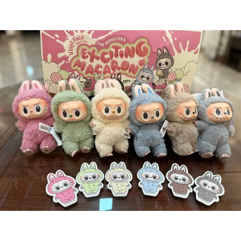 

POPMART LABUBU захватывающая серия макарон, креативная модная слепая коробка, милая игрушка для коллекции, украшение дома, подарок-сюрприз