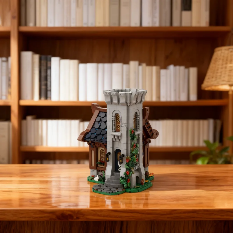 

2633pcs MOC Medieval House Tower Castle Model Building Blocks Creative DIY Gift Display Decor Assemble Premium Adult Kids Desk