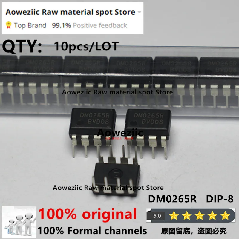 

Aoweziic 2020+ 100% New Imported Original FSDM0265RNB FSDM0265R DM0265R DIP-8 Power Management Chip