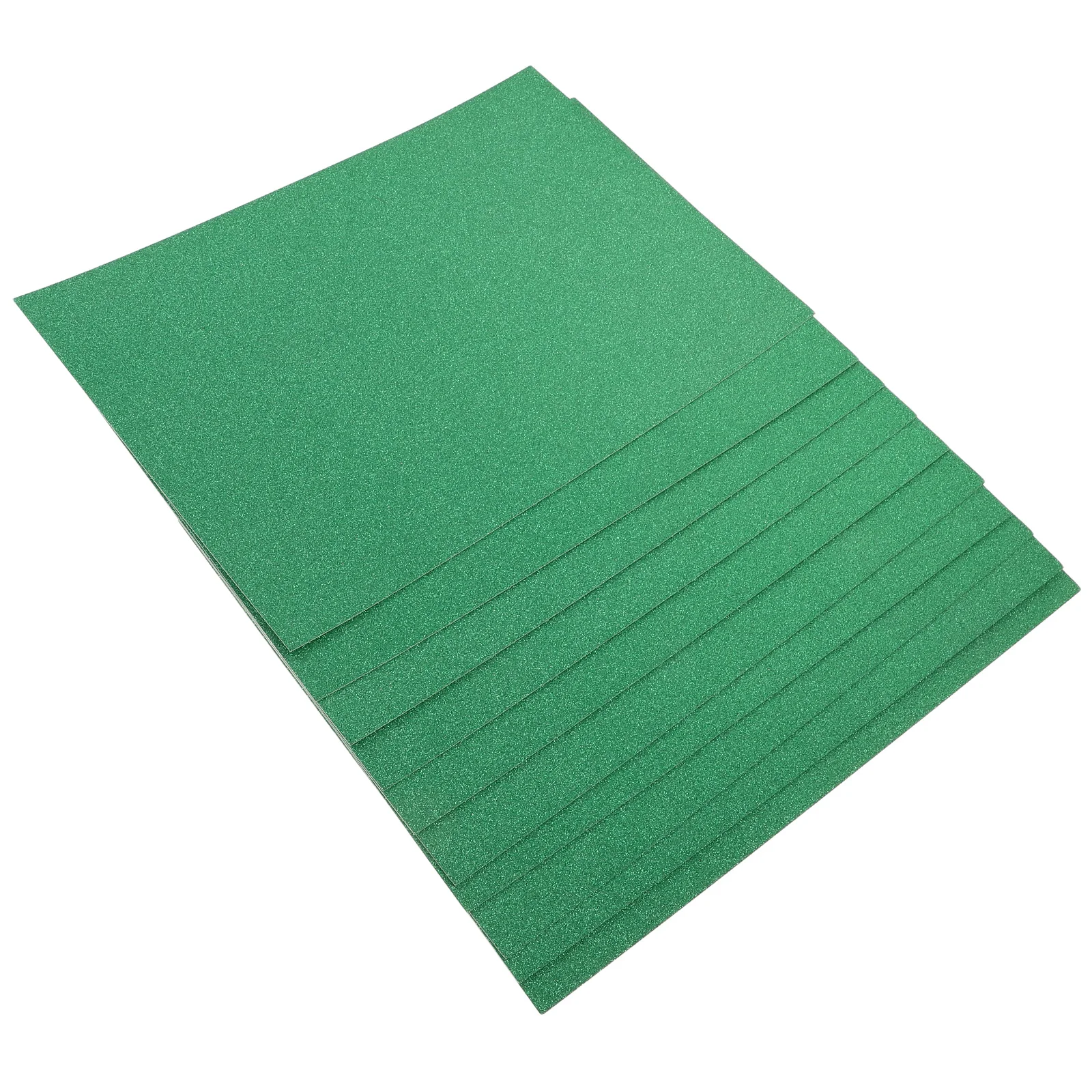 

10 Pcs Gold Powder Cardstock Green Glitter Paper for Cards Crafts Party Decoration Kindergarten Materials Colored