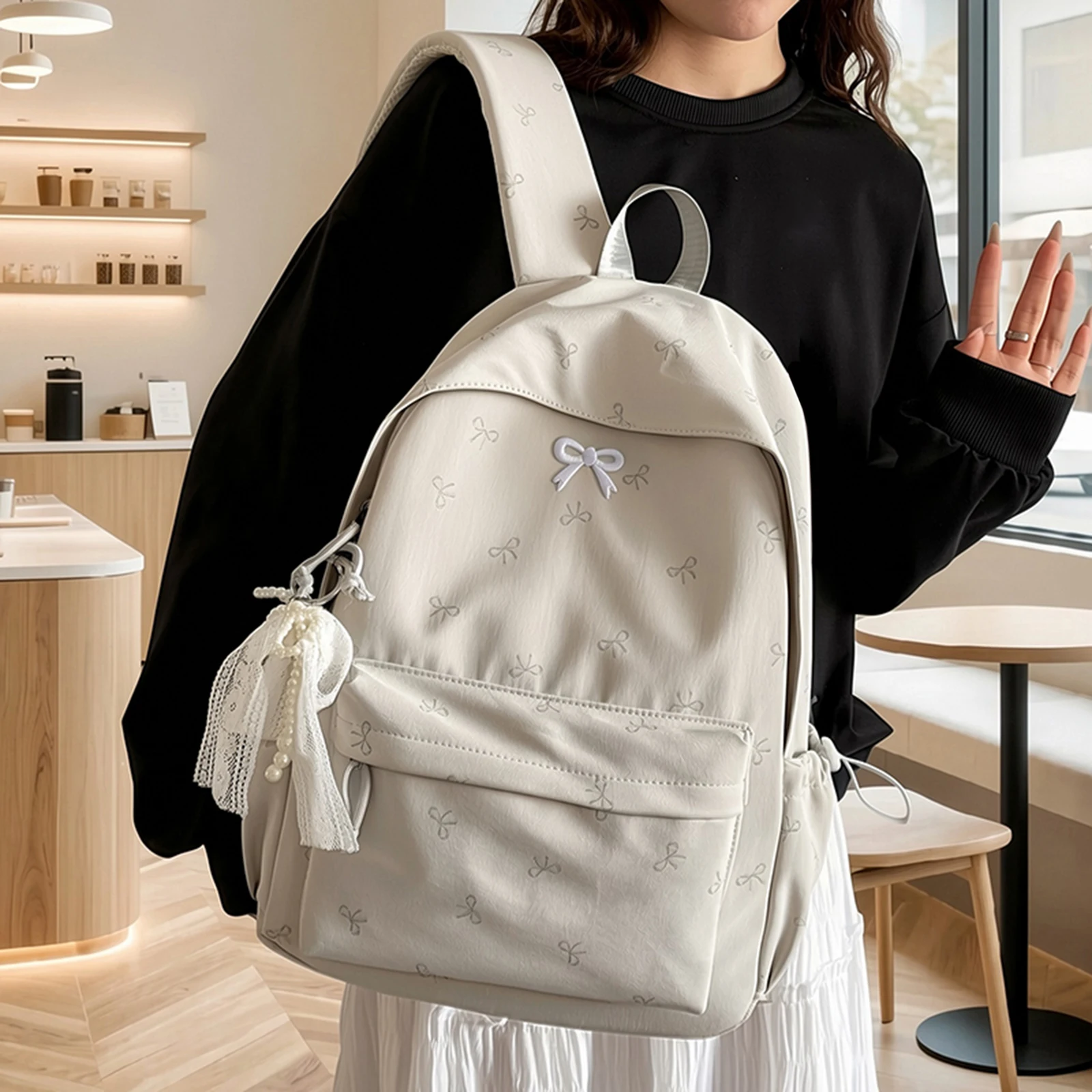 Damskie plecaki z kokardkami,  – School Backpack Teen recenzja i cena