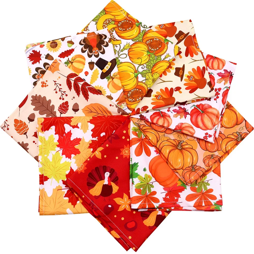 Thanksgiving-Haustier-Bandana für Hunde und Katzen, Kürbis-Ahornblatt-Dreieckstuch, Feiertagsdekoration, Verstellbarer Süßer Herbst-Halstuch – Detail 3