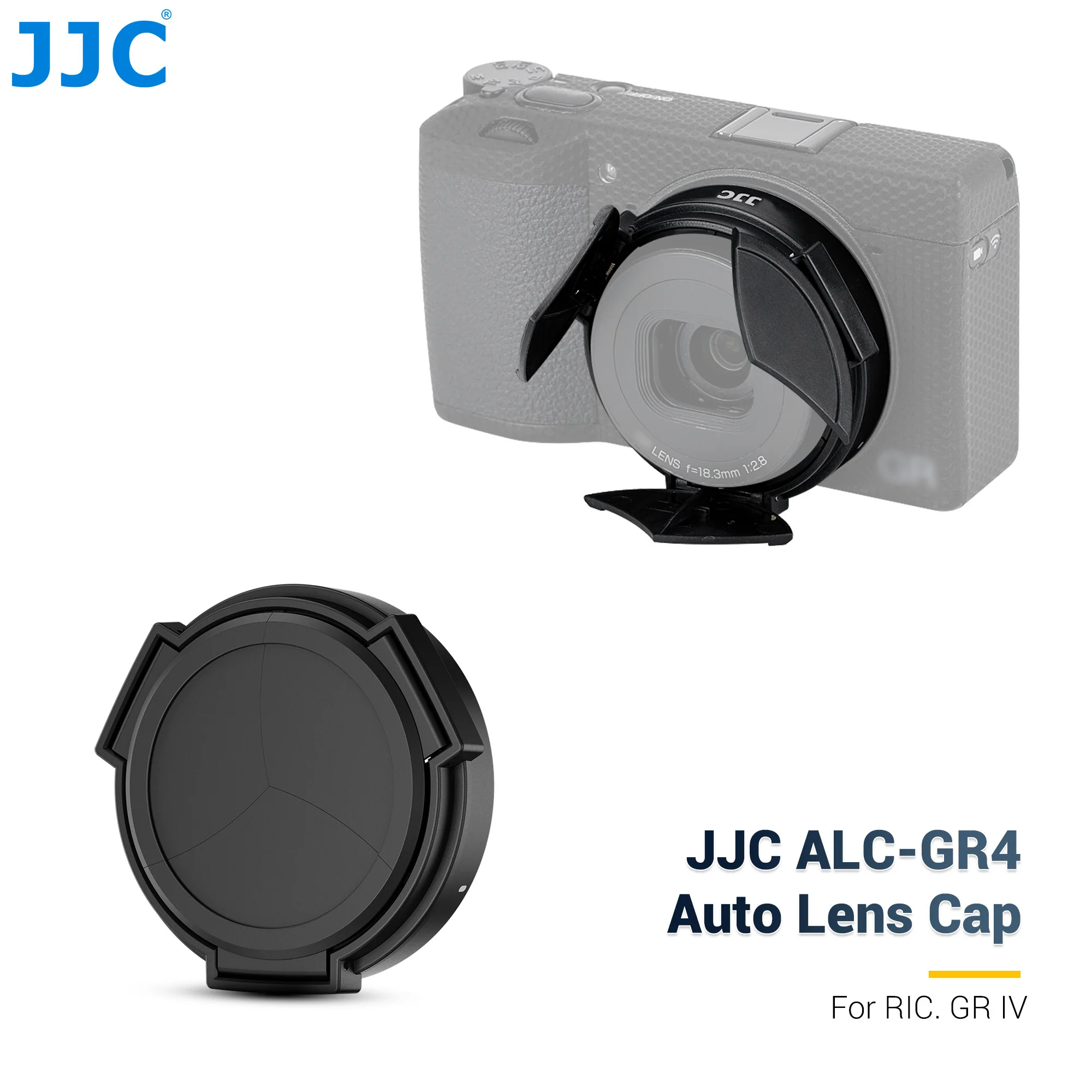 JJC Auto Open and Close Lens Cap for Ricoh GR IV HDF GRIV GR4 HDF GR IV Monochrome Camera Accessories Lens Protector Cap
