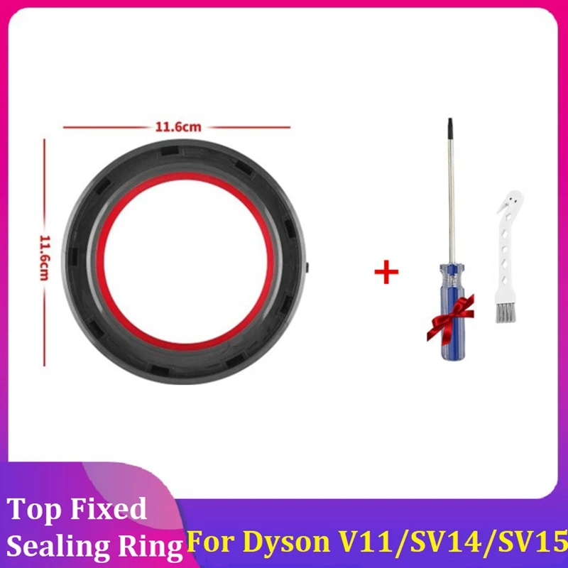 

Акция! Топовое фиксированное уплотнительное кольцо для пылесоса Dyson V11/SV14/SV15, сверху фиксированное уплотнительное кольцо с отверткой