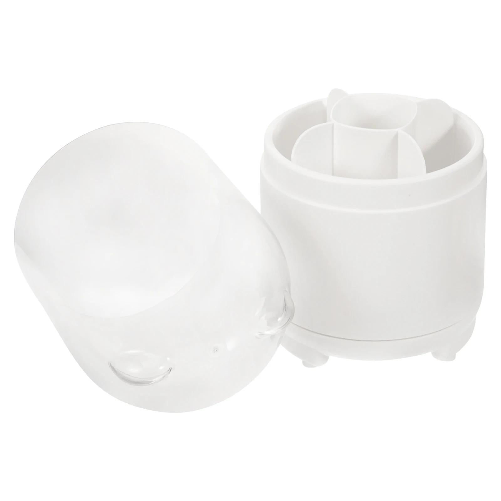 

Rotating Makeup Brush ganizer Acrylic Storage Case Large Capacity Beauty Tool Holder Vanity Desk Pen Cylinder