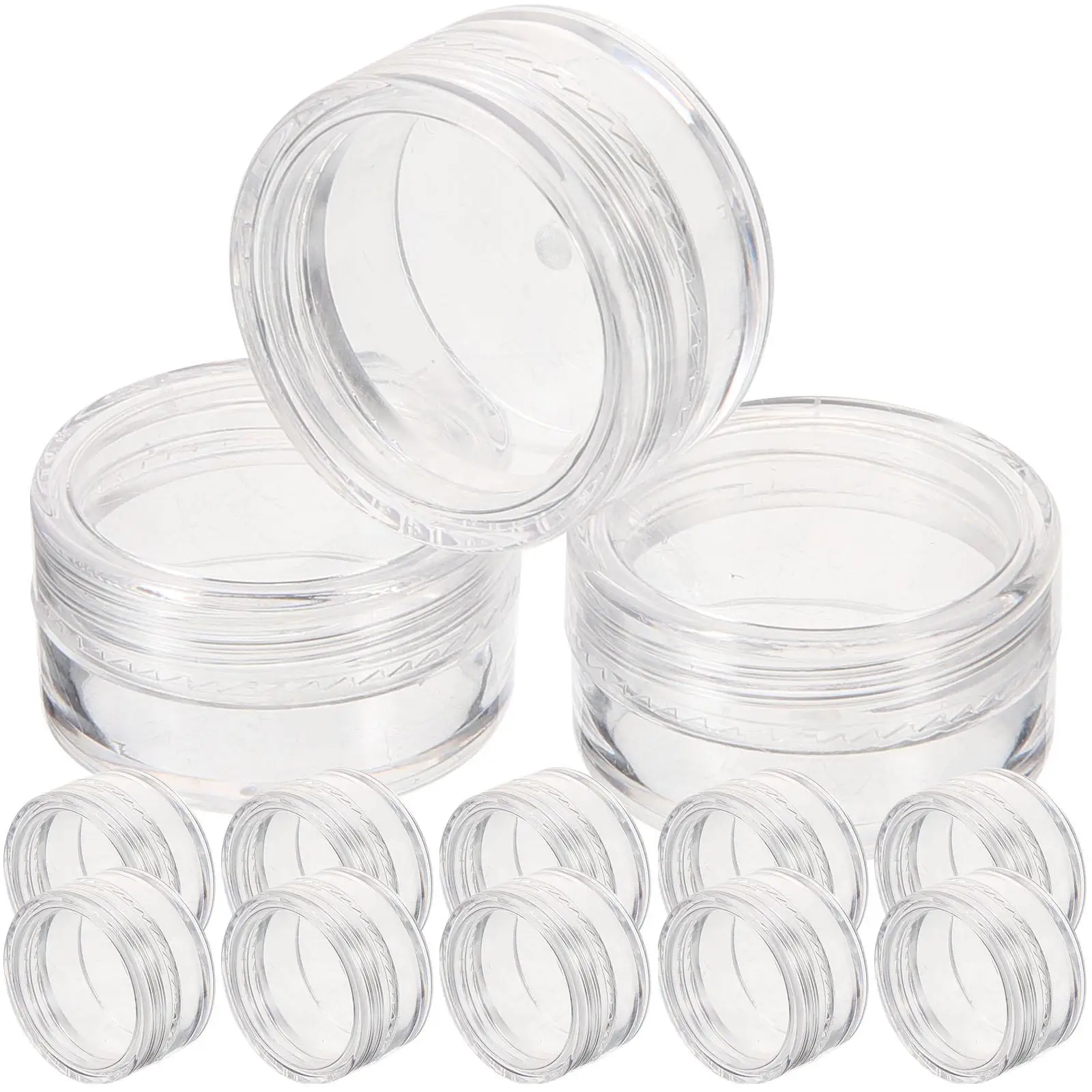 20 Pcs Bottles Mini Travel Containers for Cream Lotion Eyeshadow Powder Travel Bottles For Cosmetics Refillable Plastic Storage