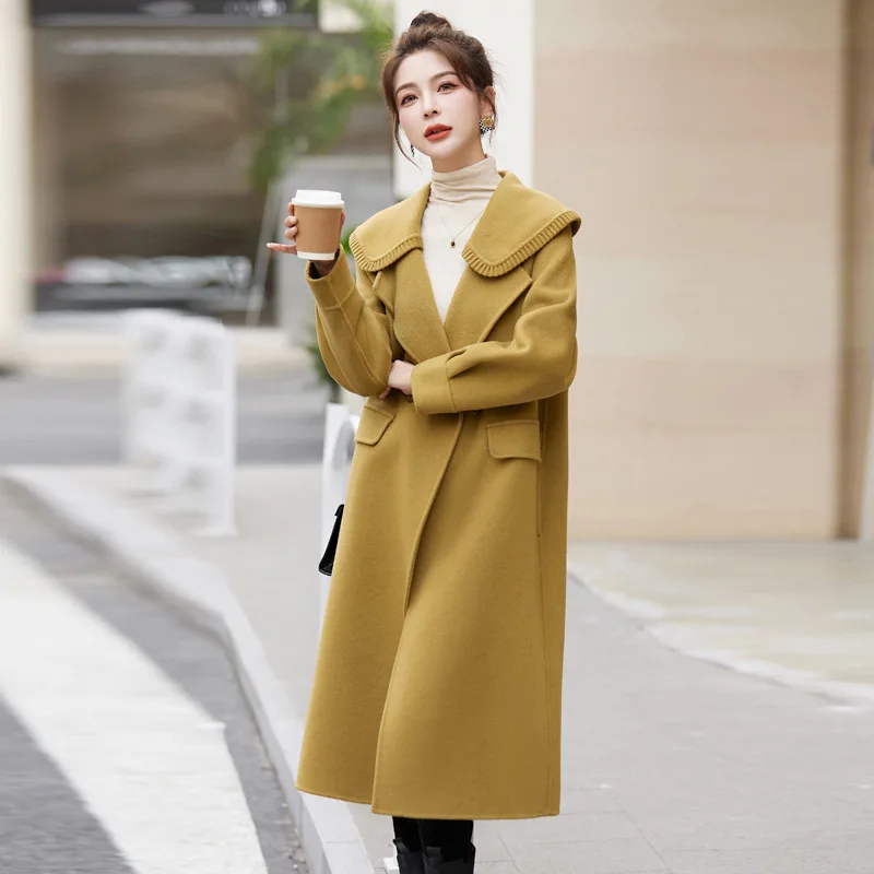 

Double Sided Cashmere Coat for Women Wool Coat Women