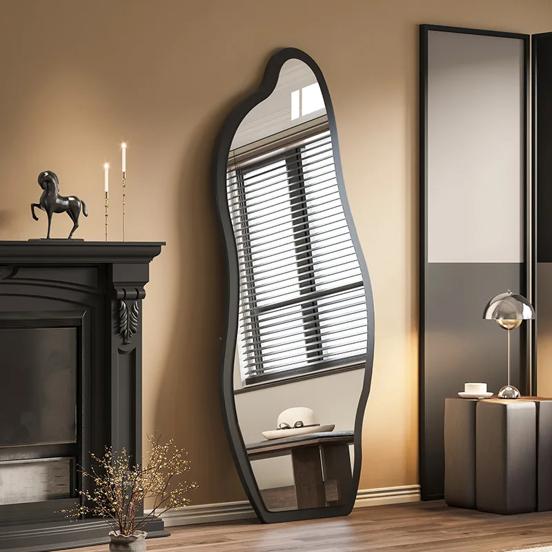 

Medieval full-body full-length mirror modern home living room bedroom floor against the wall super cost-effective