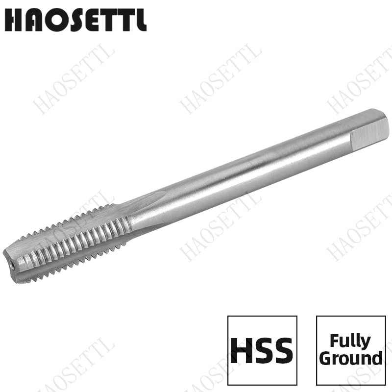 HAOSETTL M10X0.5, M10X0.75, M10X1, M10X1.25, M10X1.5 Tap and Die Set Right Hand,HSS Machine Thread Tap & Round Die