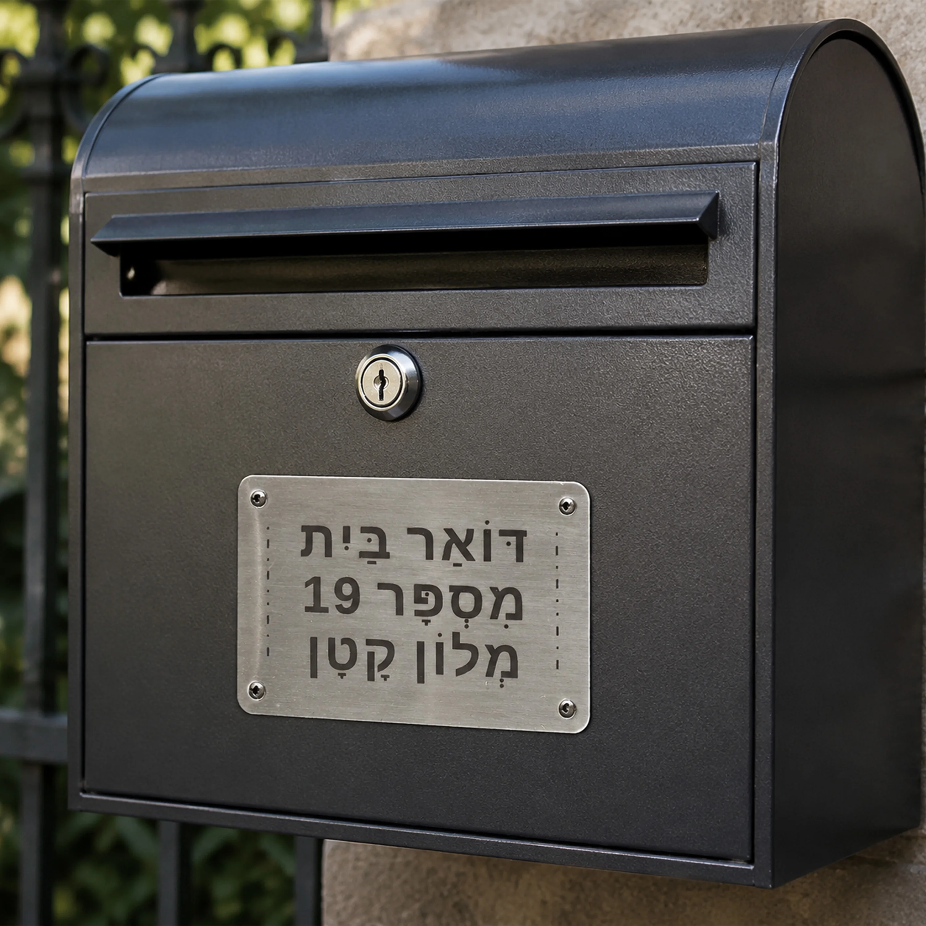Custom Nameplate with Holes for Mailbox, Warning Signs, Tombstone Plaques, Machine Identification Plate