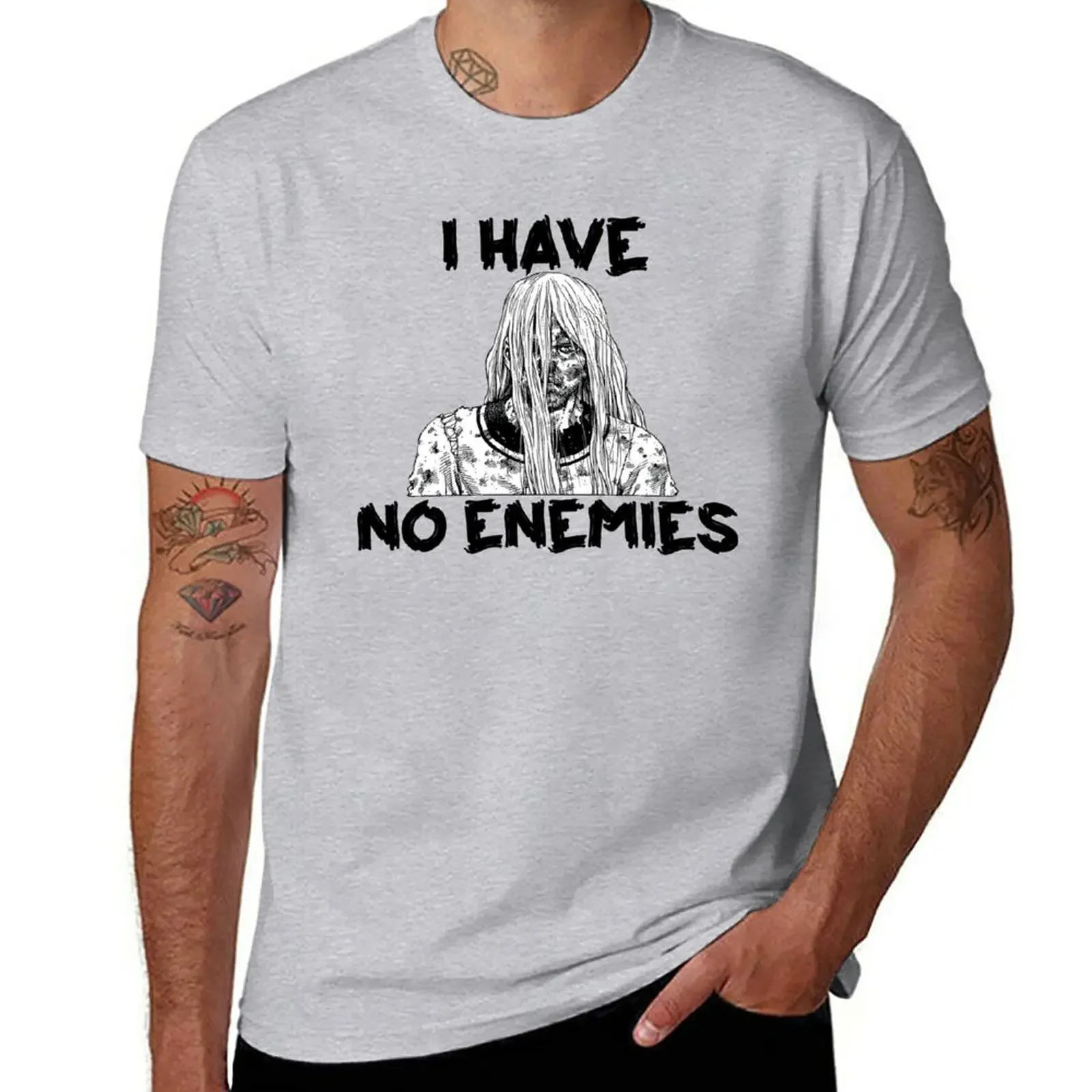 New I Have no enemies Vinland Saga Thorfinn black T-Shirt graphic tees quick drying  harajuku  streetwear  oversized t shirt