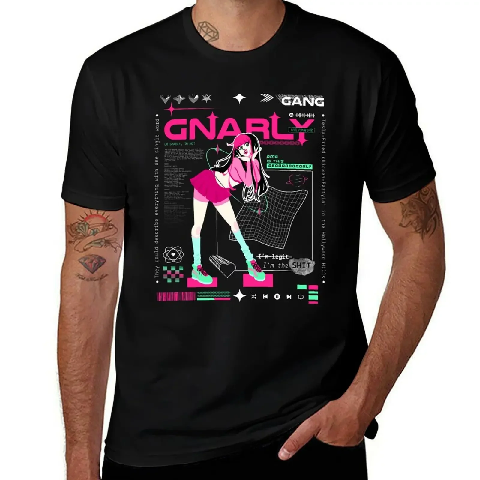 

Gnarly - Katseye T-Shirt T-shirts oversize vintage graphic tee plus size tops customs mens clothes