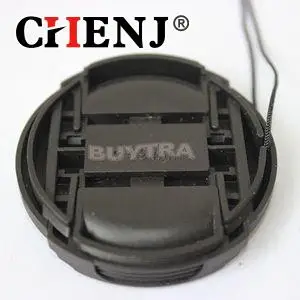 1pc Universal Center Pinch Snap-on 49mm Camera Front Lens Cap Cover with Anti-losing String For Sony Canon Nikon DSLR Lens