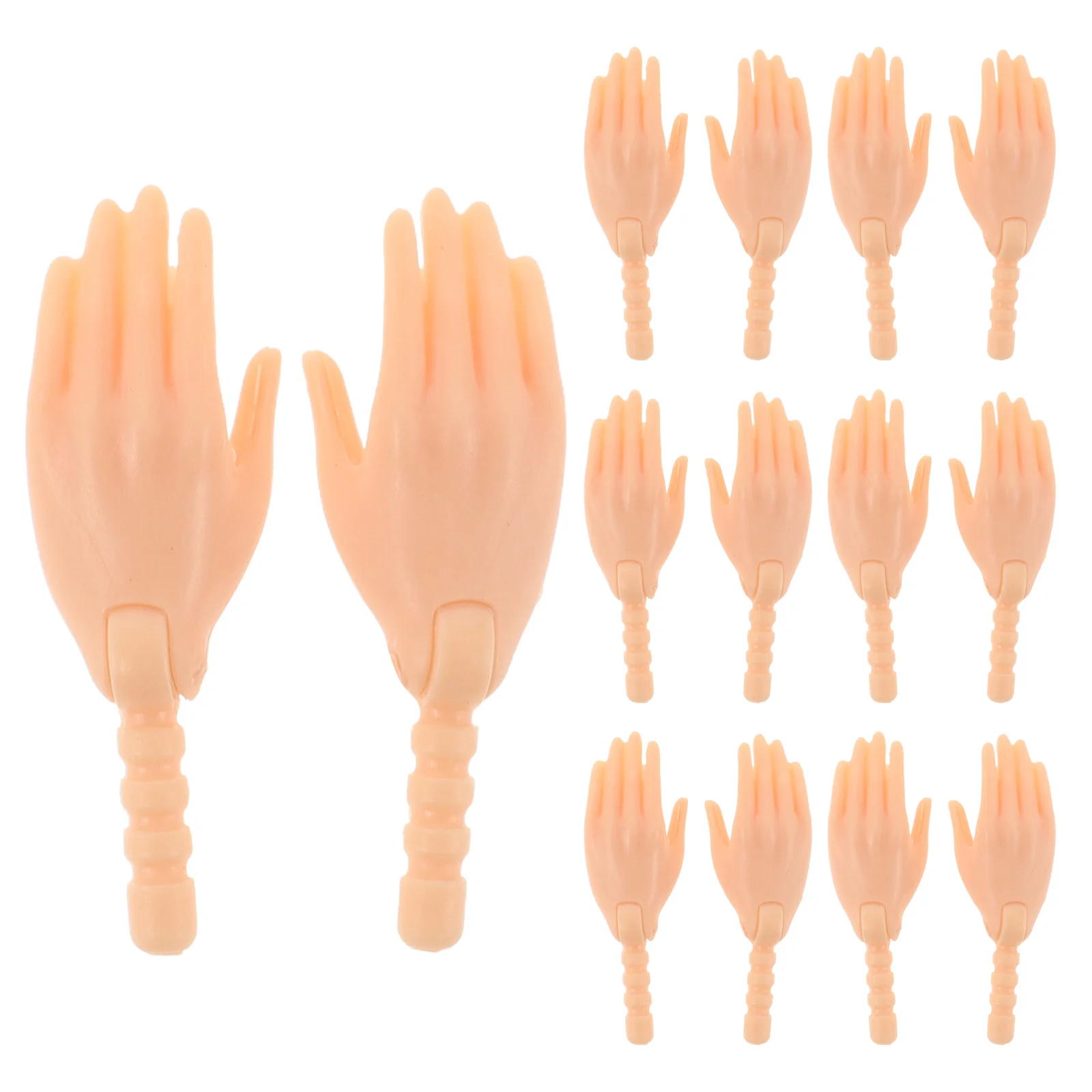 10 Pcs Miniature Gesture Joint Accessories Toy Plastic DIY Hand Components