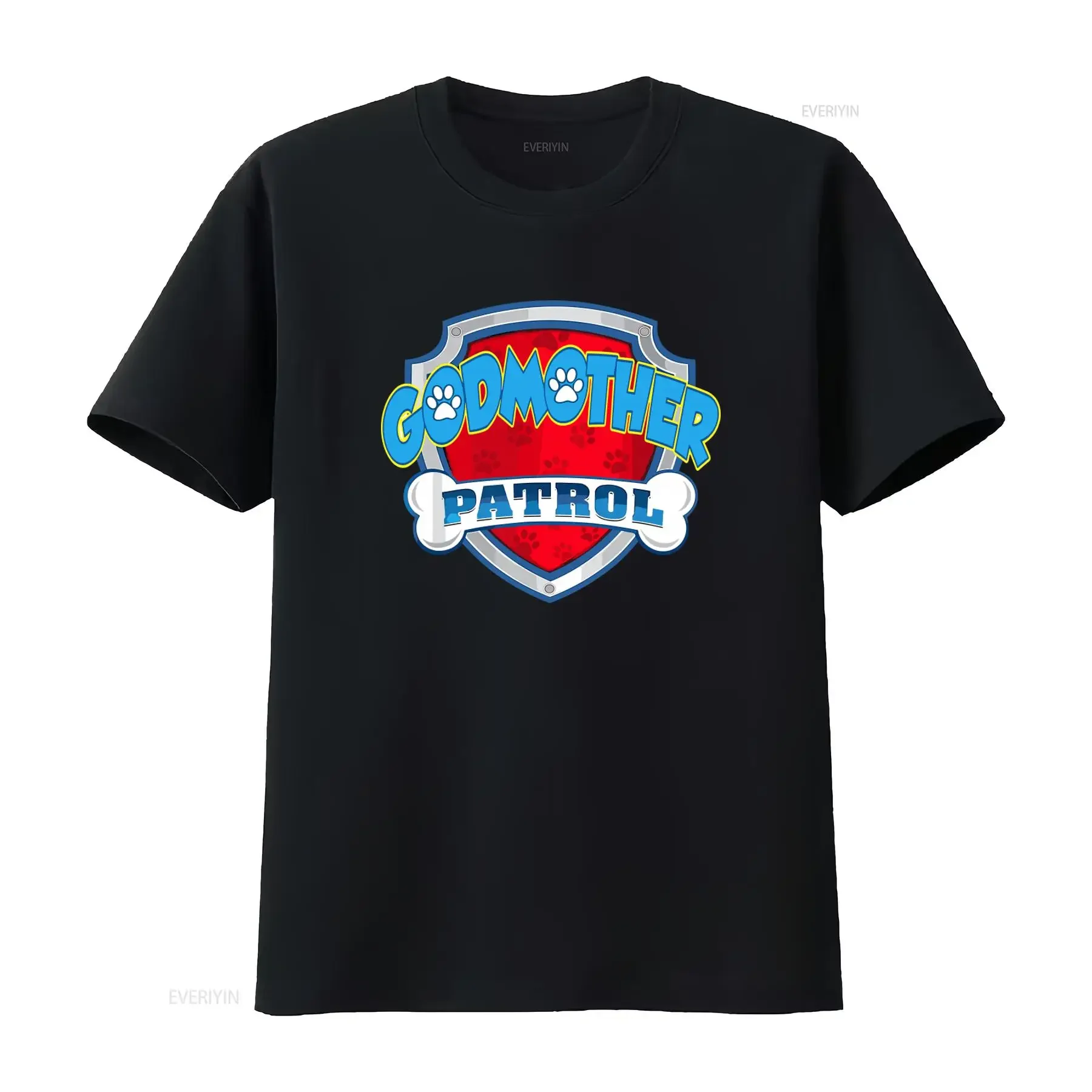 Godmother Patrol T Shirt Dog Mom Dad Funny Birthday Party  vintage Washed Soft Versatile homme Top For Everyday Wear Casual