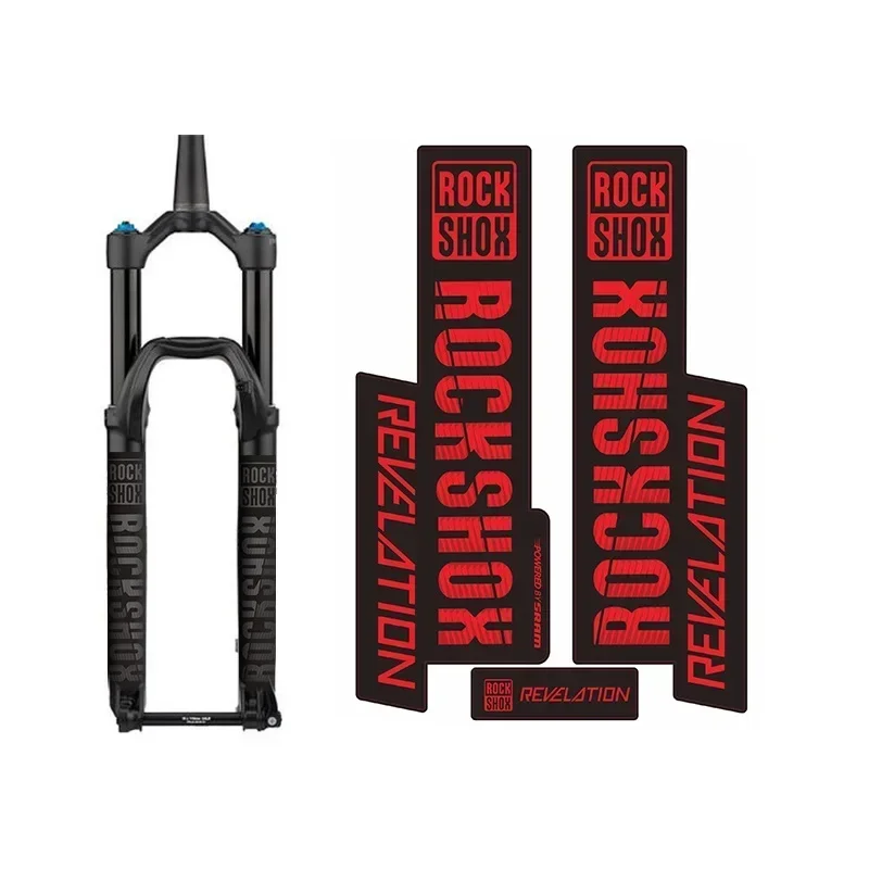 Picture 3: MTB Road Bike Front Fork Stickers for 2019 REVELATION ROCK ShOX Vinyl Antifade Mountain Cycling Bicycle Decals