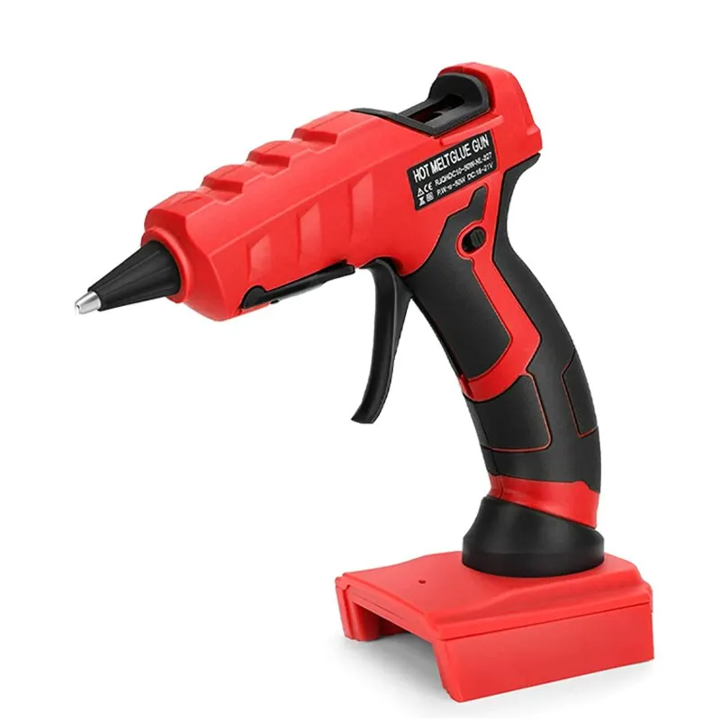 Cordless Hot Glue Gun for Milwaukee 18V Li-ion Battery Handheld Quick Preheat Hot Melt Glue Gun 7mm Glue Sticks for Craft Repair