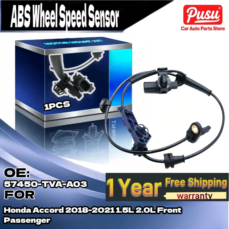 

For Brand New Front Right RH Side ABS Wheel Speed Sensor For Honda Accord 2018-2021 1.5L 2.0L OE 57450-TVA-A03