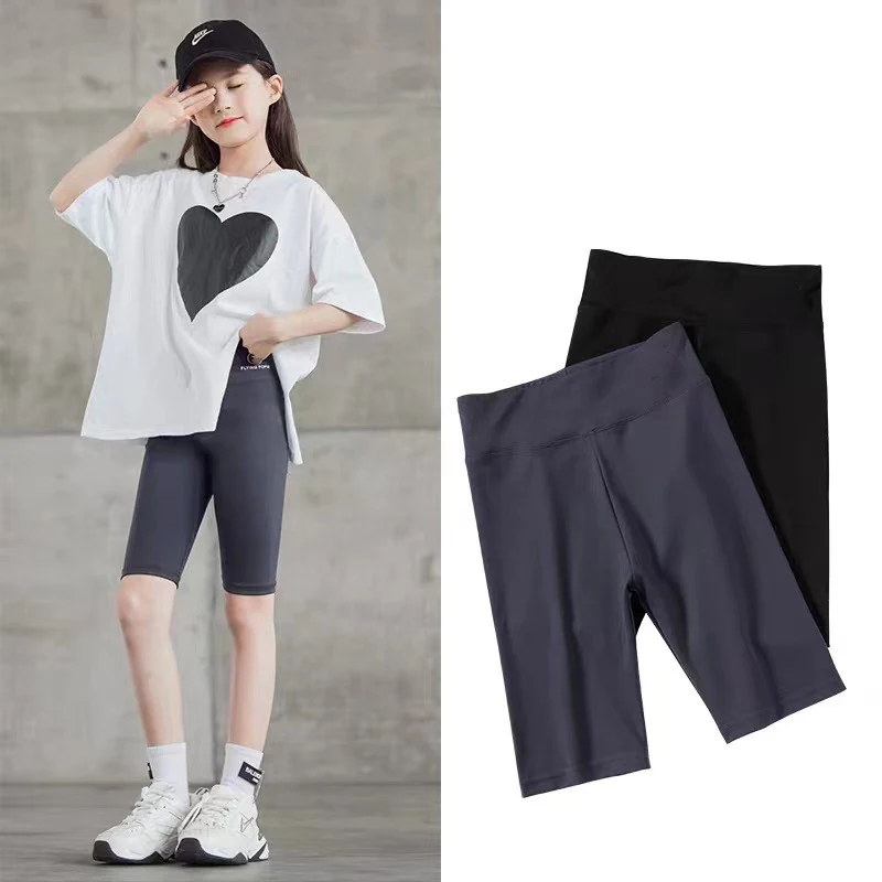 Girls' Sports Pants Summer Thin Children's Bottom Pants Medium To Large-sized Children's Shark Pants Shorts for External Wear