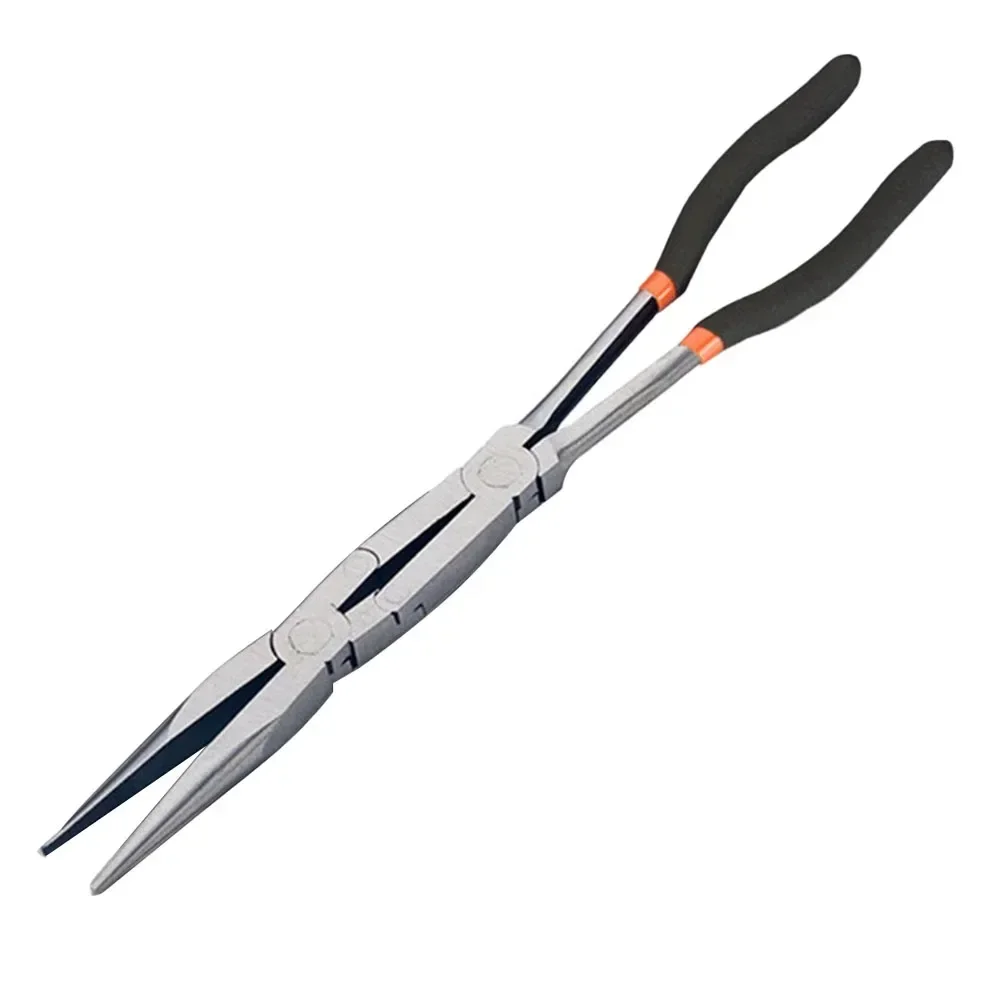 

1 PCS Enhanced Long Reach Plier Needle Straight 45° 90° Bent Tip Multifunctional Pointed Nose Plier Carbon Steel Repair Tool