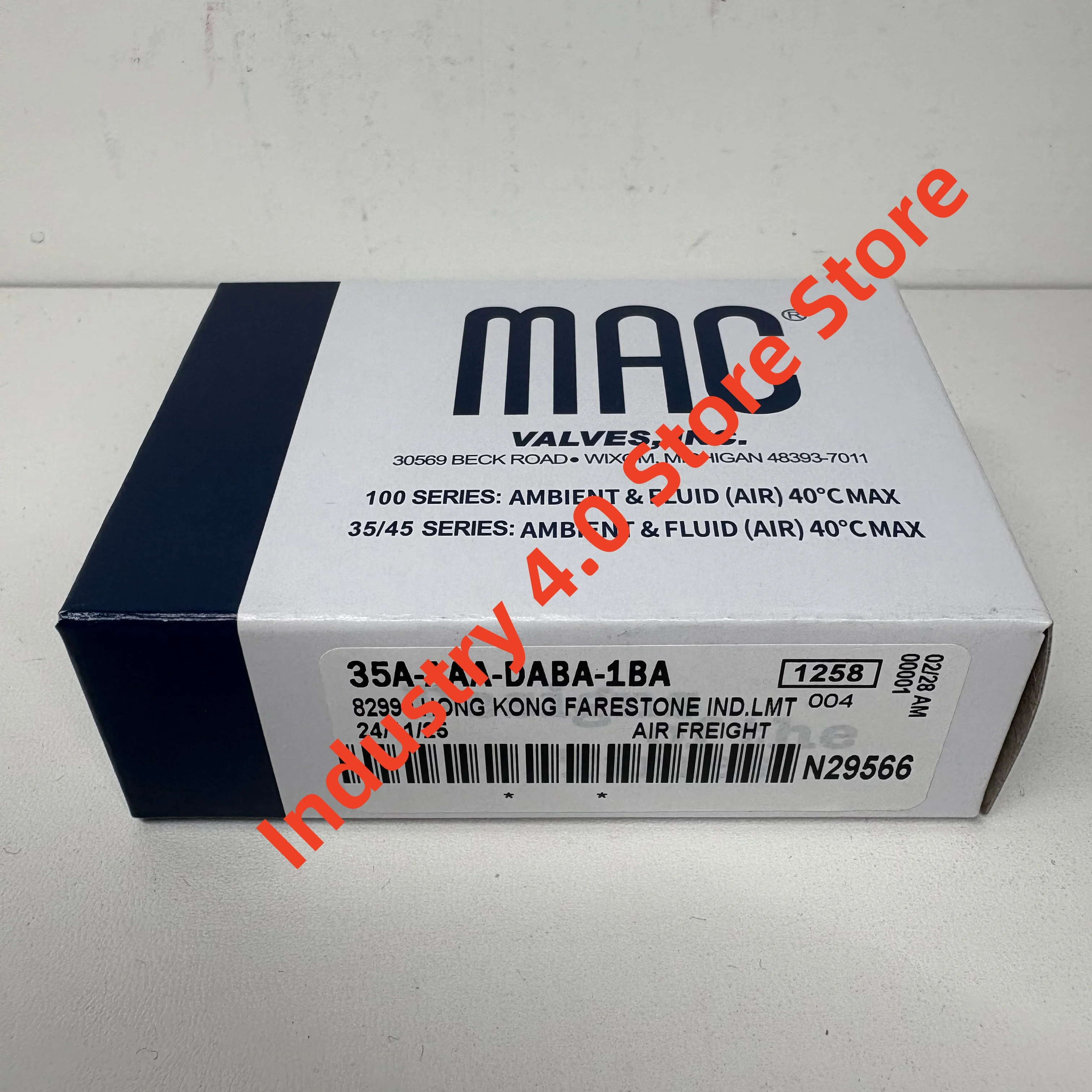 صمام مغناطيسي إلكتروني أصلي جديد 35A-AAA-DABA-1BA