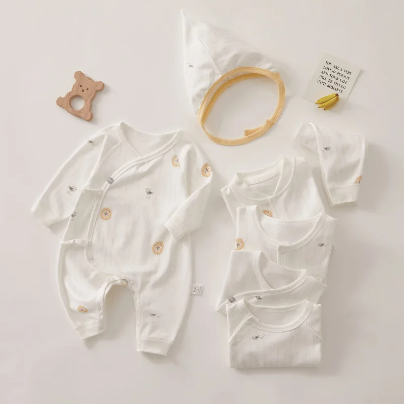 Newborn Clothes Rompers Long-sleeved One-piece Baby Butterfly Clothes Climbing Clothes Autumn and Winter Baby Clothes