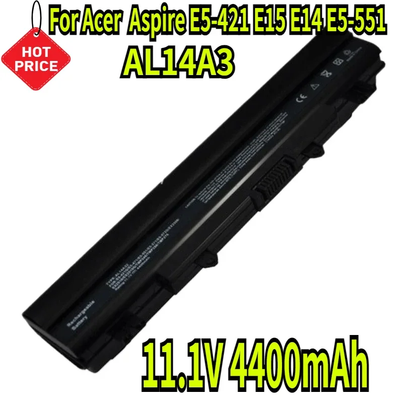 

Аккумулятор 11,1 В, 4400 мАч для Acer AL14A32 Aspire E5-421 E15 E14 E5-551 TravelMate TMP256, аккумулятор для ноутбука