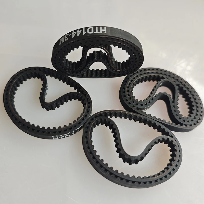 10 pieces/pack 144 HTD3M 6 timing belt teeth 48 width 6mm length 144mm rubber closed-loop 144-3M-6 High quality HTD 3M S3M CNC