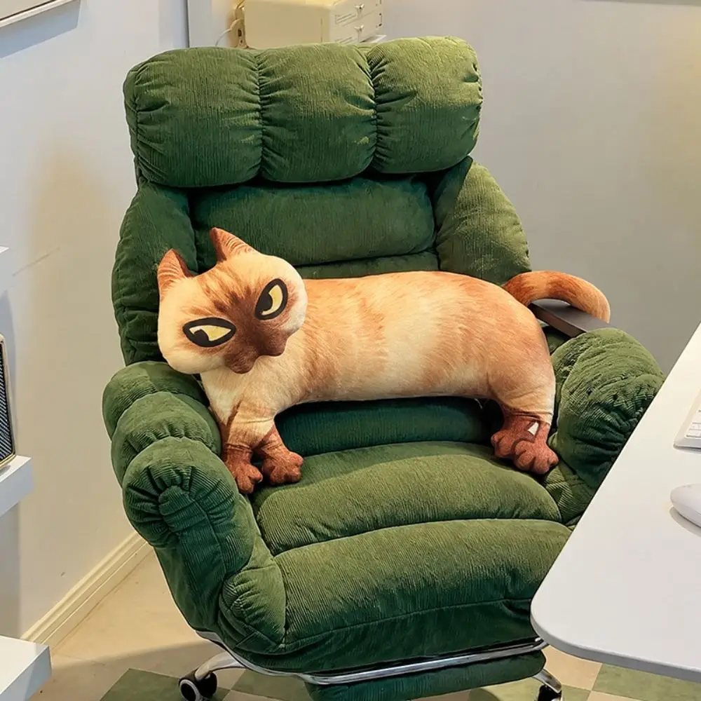 Creative 3D Printing Cat Pendant Abstract Cute Cartoon Cats Pillow Stuffed Animal Realistic Cat Sofa Cushion