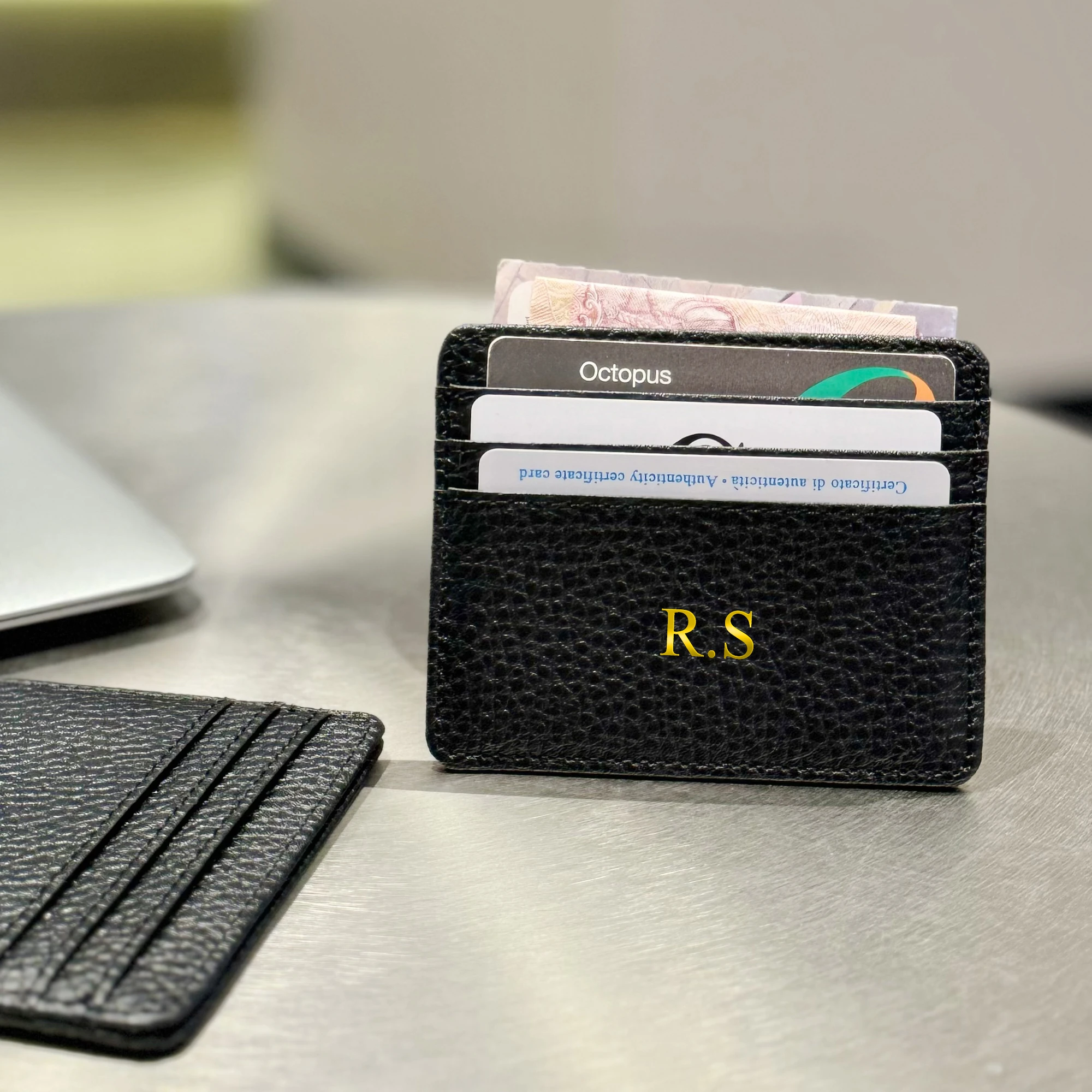 Anpassbare, personalisierte DIY-Namensbrieftasche, 3D-Heißfolienprägung, PU-Kunstleder, stilvolle, langlebige Geldbörse, leicht, tragbar