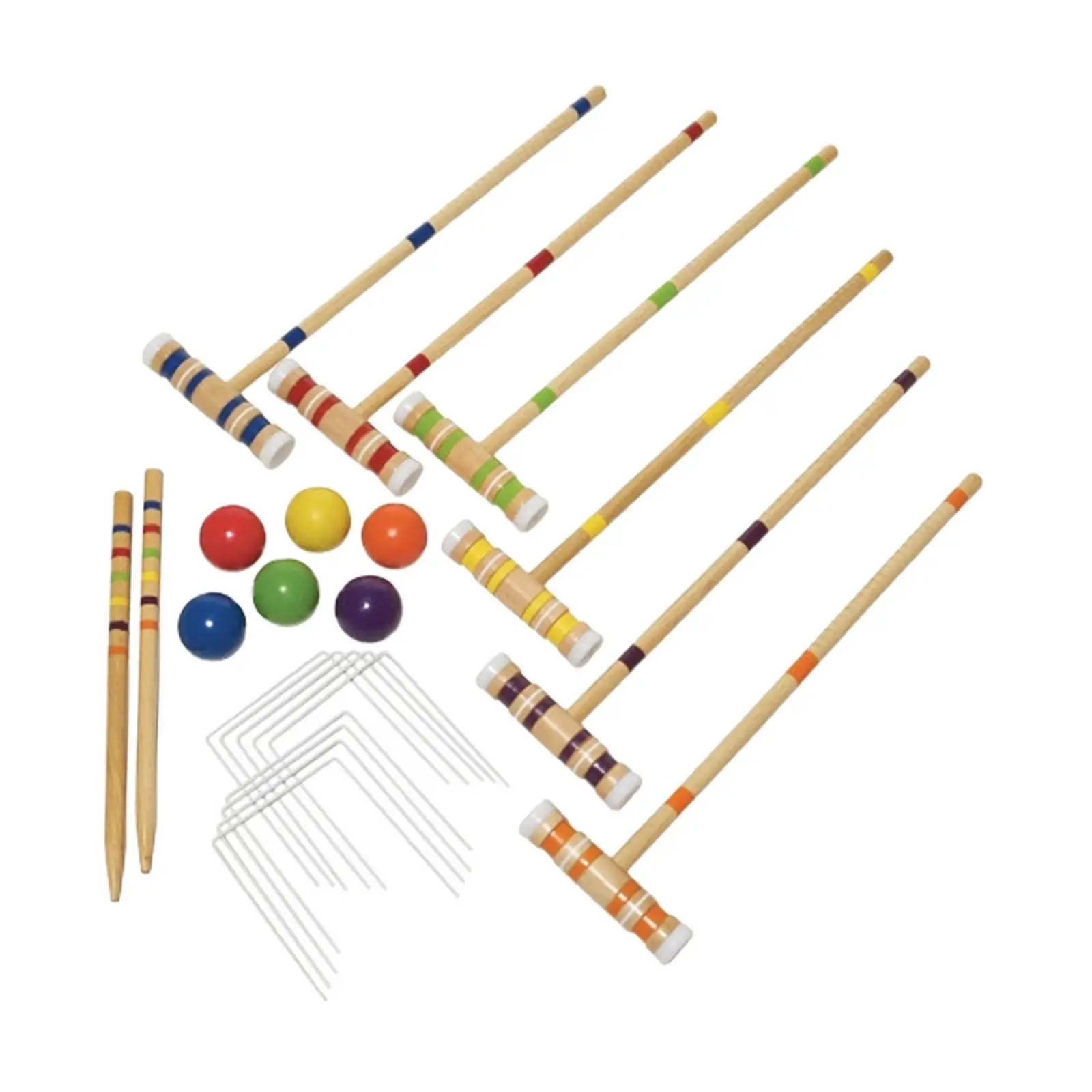 Croquet Set for 6 Players for Entertainment Game Teens Outdoor Sport Games