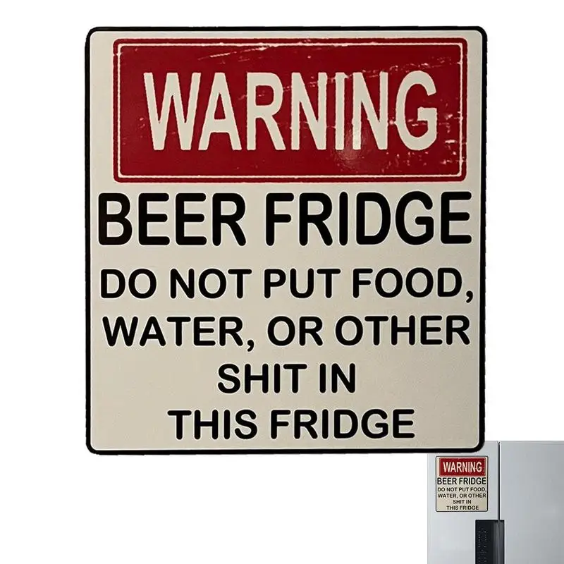 Funny Warning Magnet Do Not Place Food Or Other Contaminants In This Fridge Car Table Decals Refrigerator Decorations