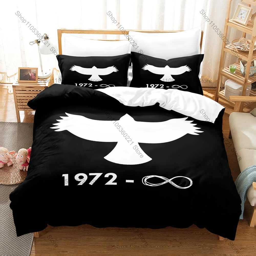 Cool T-Taylor Hawkins Memorial Bedding Set 3Pcs Music Star Pattern Comfortable Bed Linen for Rock Music Fans All Season