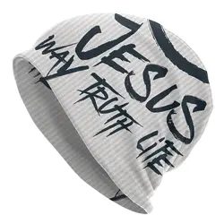 Jesus Way Truth Life Bonnet Homme Outdoor Thin Skullies berretti Christian Caps For Men Women Style Hats