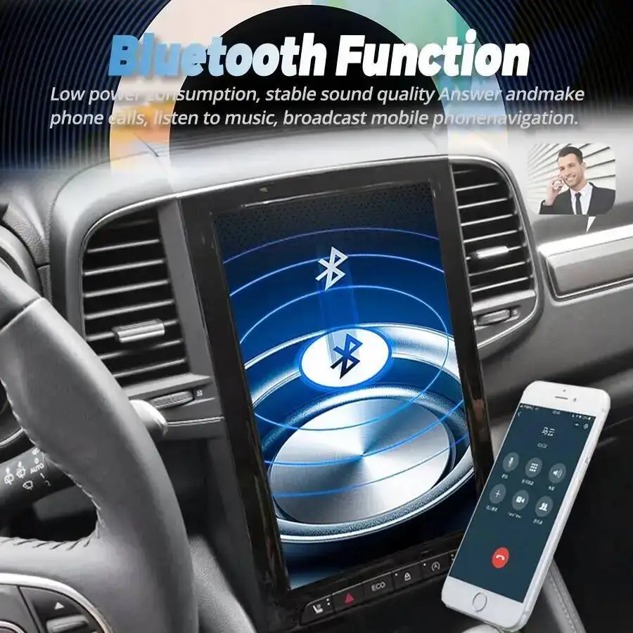 Android 15 Navi video Player 4G Lte Wifi For Renault Koleos Samsung SM6 Talisman Megane 4 2017-2019 QLED 256G 12.8'' Car Radio view 4