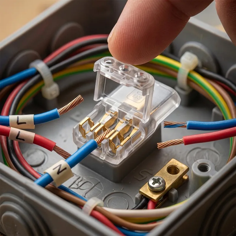Transparent D3 Quick Connect Cable Terminals Quick Connect Terminal Blocks PC Compact Terminal Blocks Auto Cable Terminals