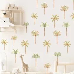 Boho Coconut Palm Tree Wall Sticker For Children Baby Girls Boys Room Nursery Wall Art Decals Vinyl Kids Bedroom Home Decor