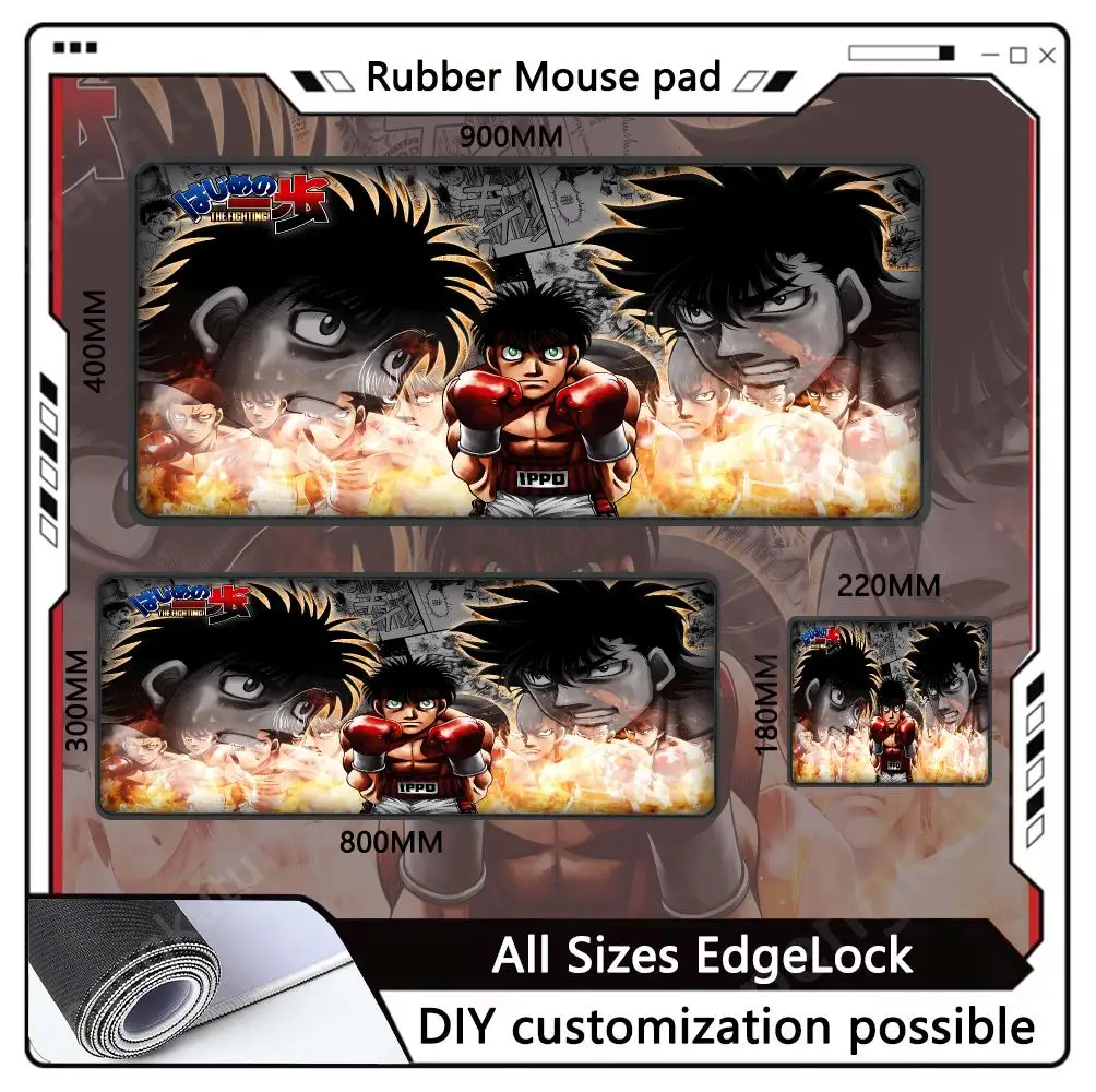 Fighting Spirit computer mat Mouse Pad Offices accessories Desk Non-Slip Rubber Edge locking Gifts for girls Floor mats Mousemat