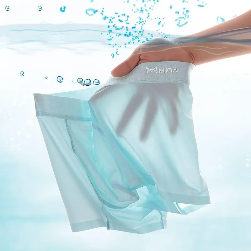 Xiaomi-Caleçons respirants pour hommes, caleçons masculins, caleçons anti-favorable, sous-vêtements de marque, culottes à la mode, 4 pièces