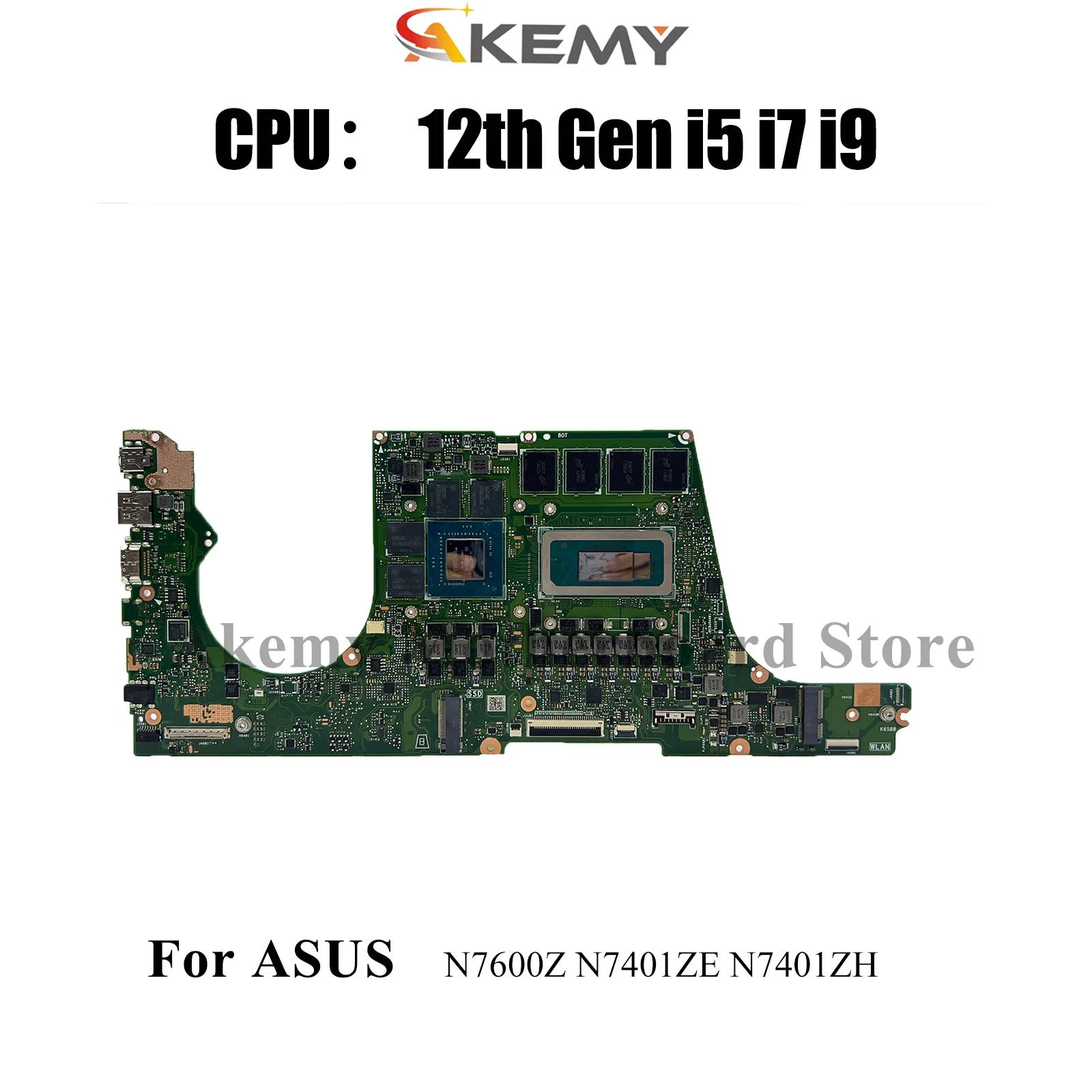 

N7401ZC Laptop Motherboard For ASUS Vivobook N7401ZH K6400Z K6500Z N7401ZE N7600Z N7401Z Mainboard With 12th Gen i5 i7 i9 fast