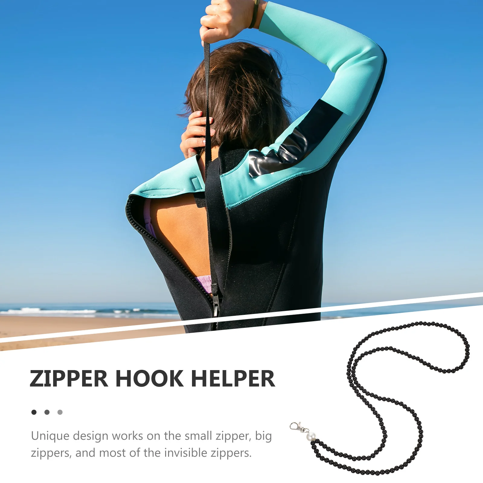 

2Pcs Zipper Puller Tool Practical Zipper Assistant Lanyard for Dresses Boots and Apparel Stylish Gift for Ladies